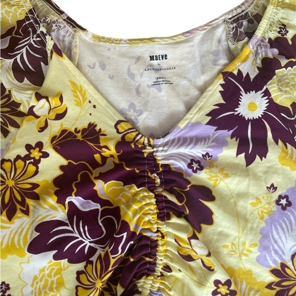 Anthropologie Maeve Cinched Flutter-Sleeve Top size Small - Picture 10 of 13